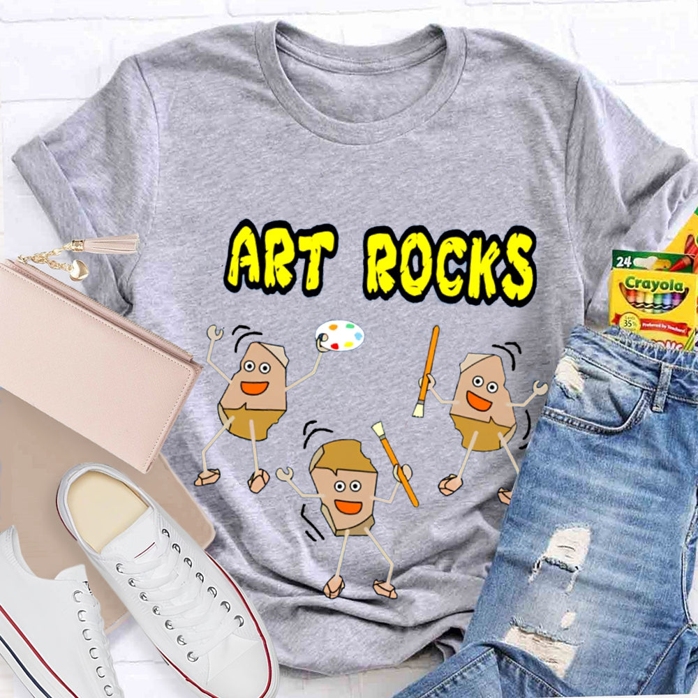 Art Rocks Teacher Shirt