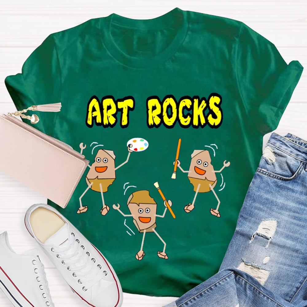 Art Rocks Teacher Shirt