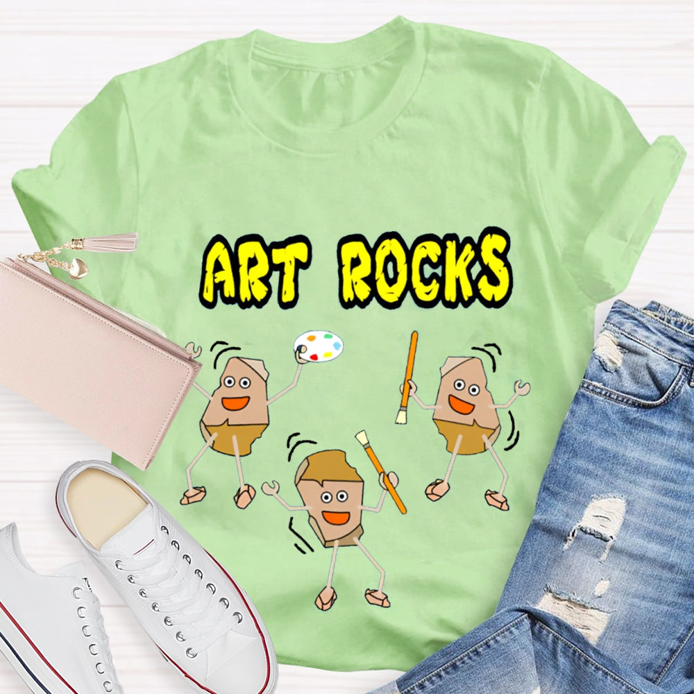 Art Rocks Teacher Shirt