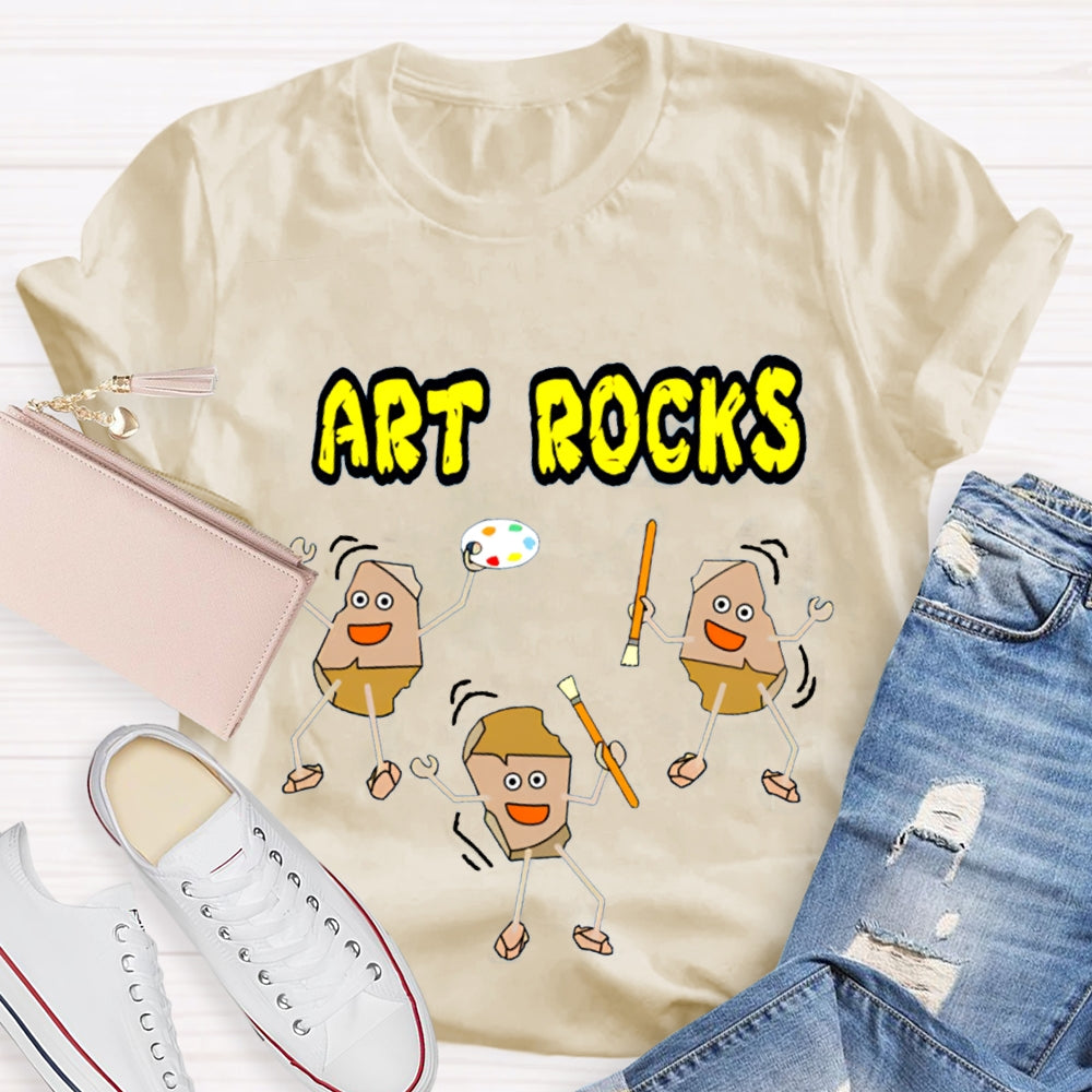 Art Rocks Teacher Shirt