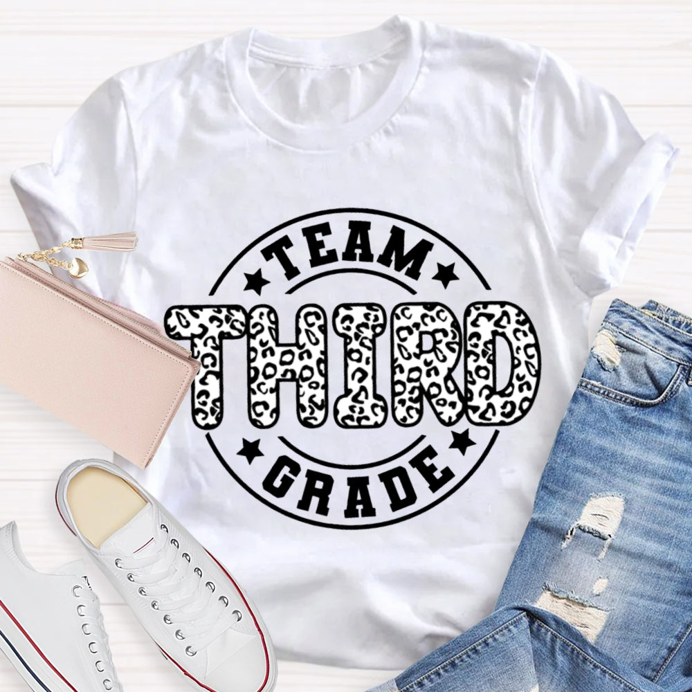Personalized Grade Third Grade Team Teacher T-shirt