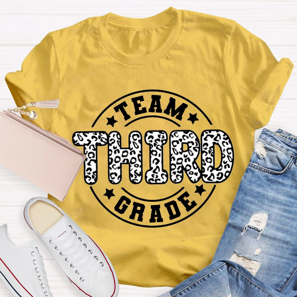 Personalized Grade Third Grade Team Teacher T-shirt