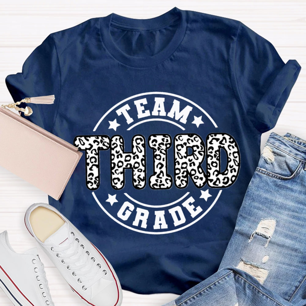 Personalized Grade Third Grade Team Teacher T-shirt