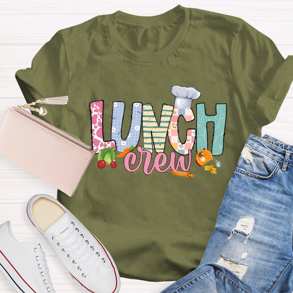 Lunch Crew Chef Hat T-shirt