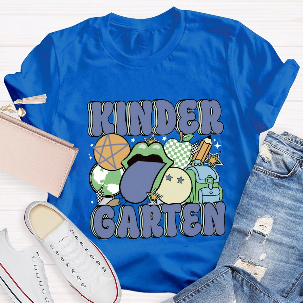 Personalized Grade School Bag Pencil Printed T-shirt