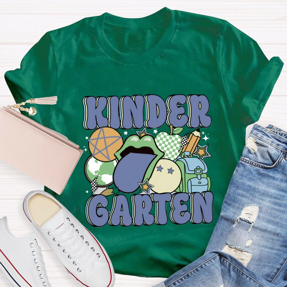 Personalized Grade School Bag Pencil Printed T-shirt