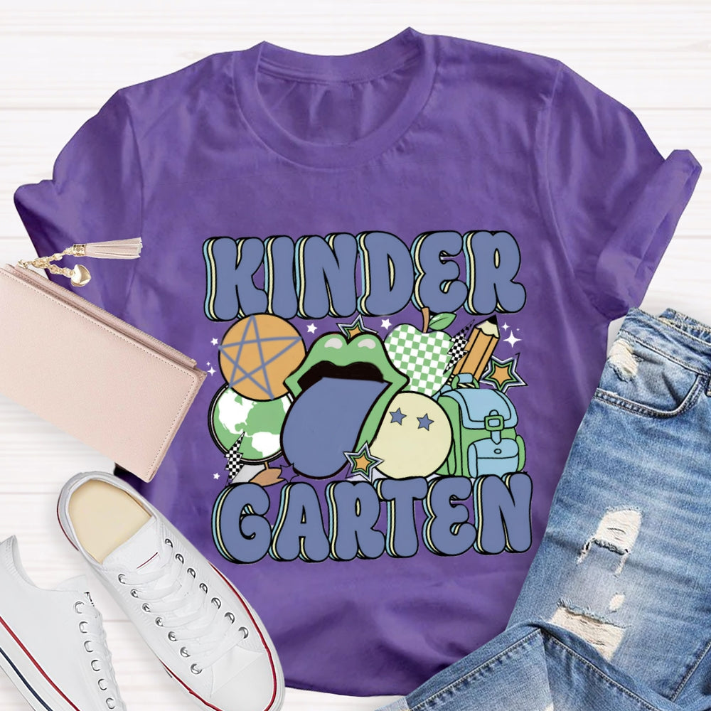 Personalized Grade School Bag Pencil Printed T-shirt