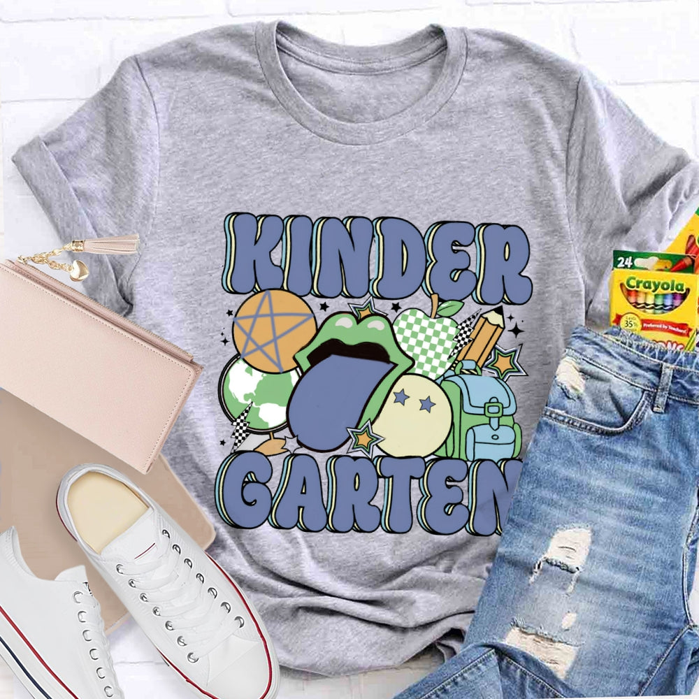 Personalized Grade School Bag Pencil Printed T-shirt