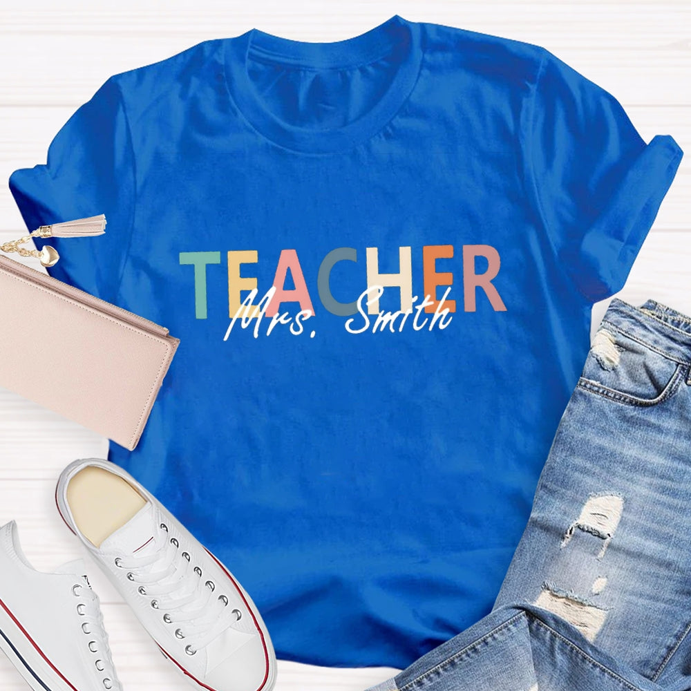 Personalized Teacher's Name T-Shirt