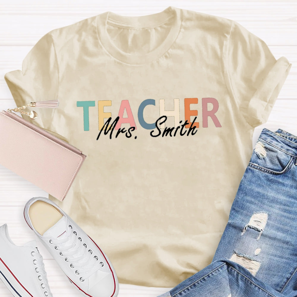 Personalized Teacher's Name T-Shirt