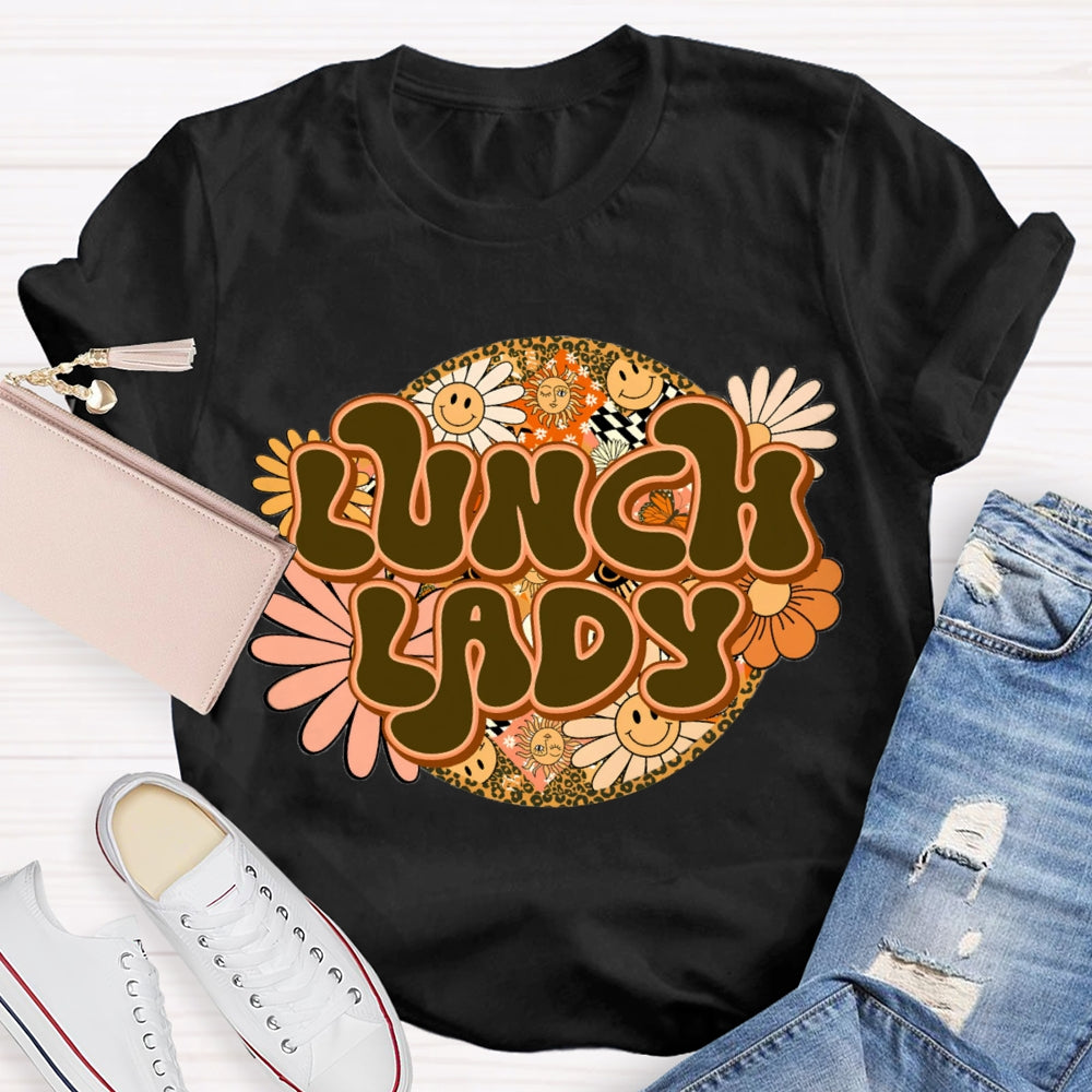Lunch Lady Sunflower Print T-shirt