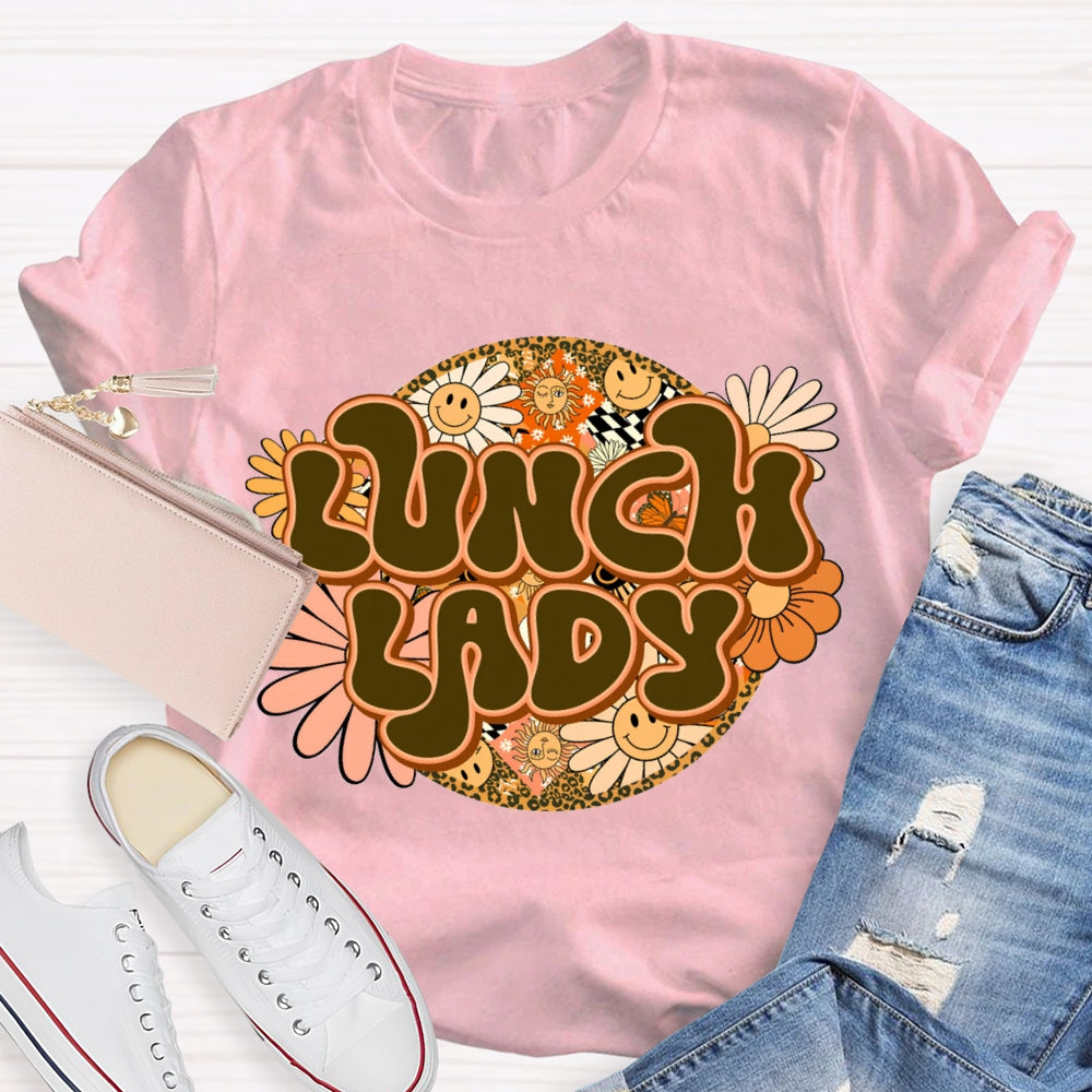 Lunch Lady Sunflower Print T-shirt
