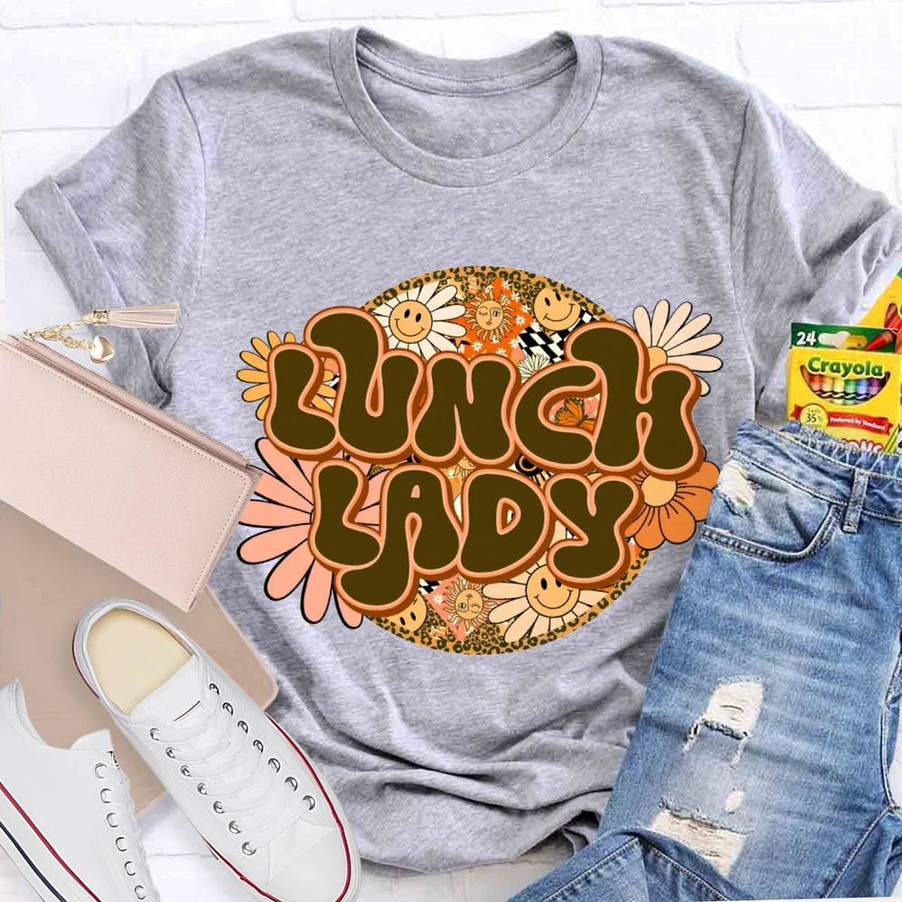 Lunch Lady Sunflower Print T-shirt