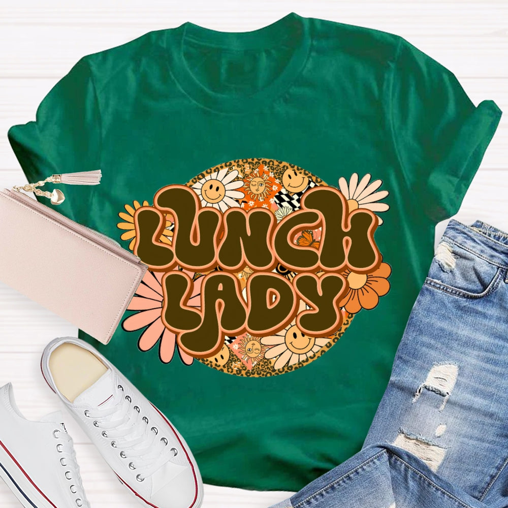 Lunch Lady Sunflower Print T-shirt
