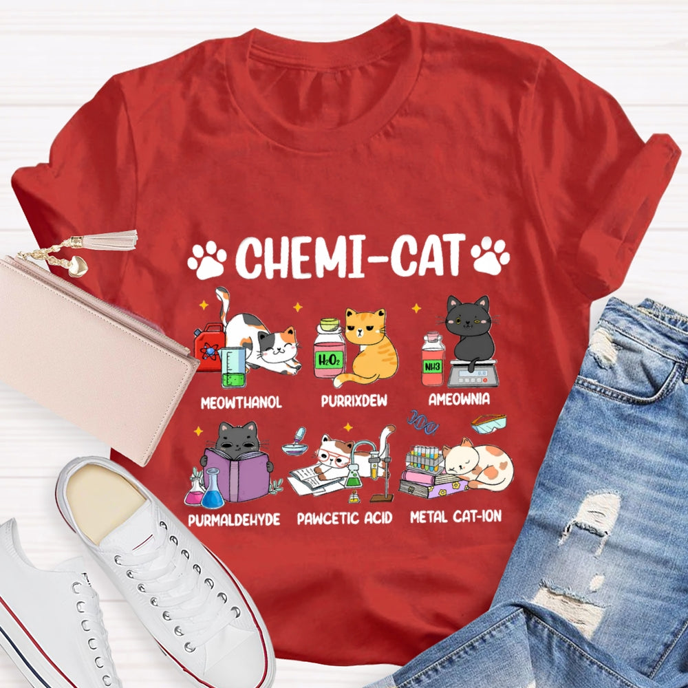 Chemi-Cat Science Teacher T-Shirt