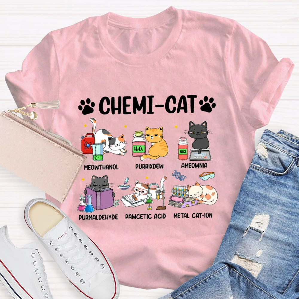 Chemi-Cat Science Teacher T-Shirt