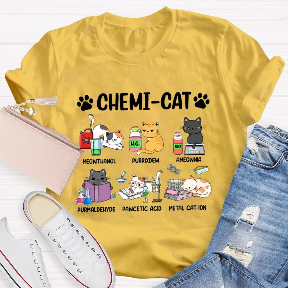 Chemi-Cat Science Teacher T-Shirt