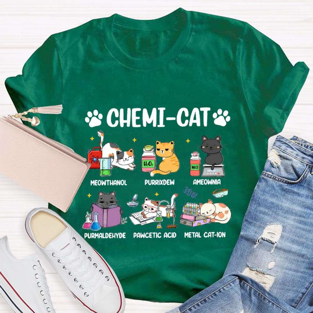 Chemi-Cat Science Teacher T-Shirt