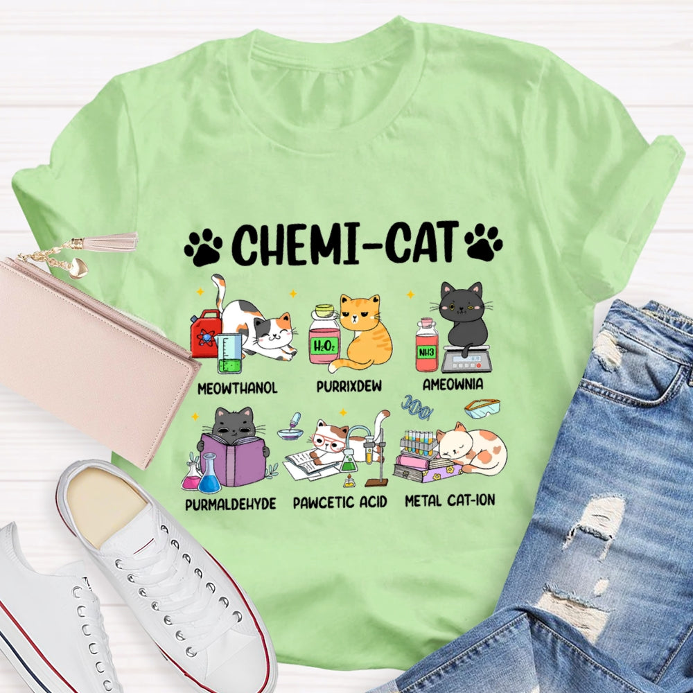 Chemi-Cat Science Teacher T-Shirt