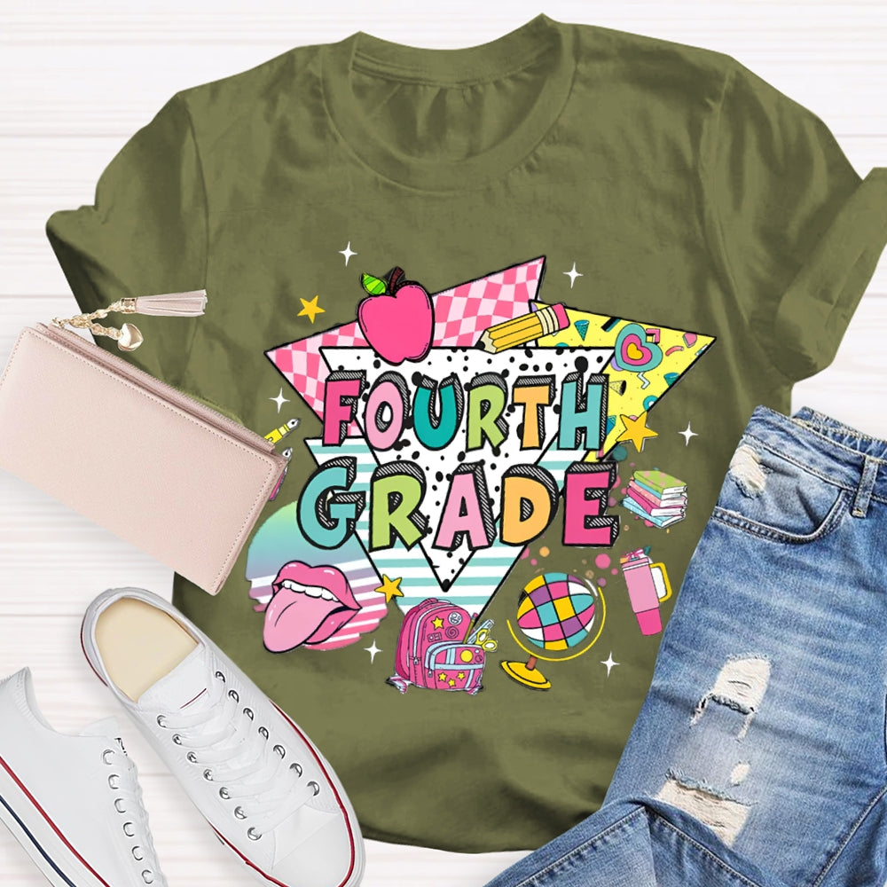 Personalized Grade Kindergarten First Day Of School T-Shirt