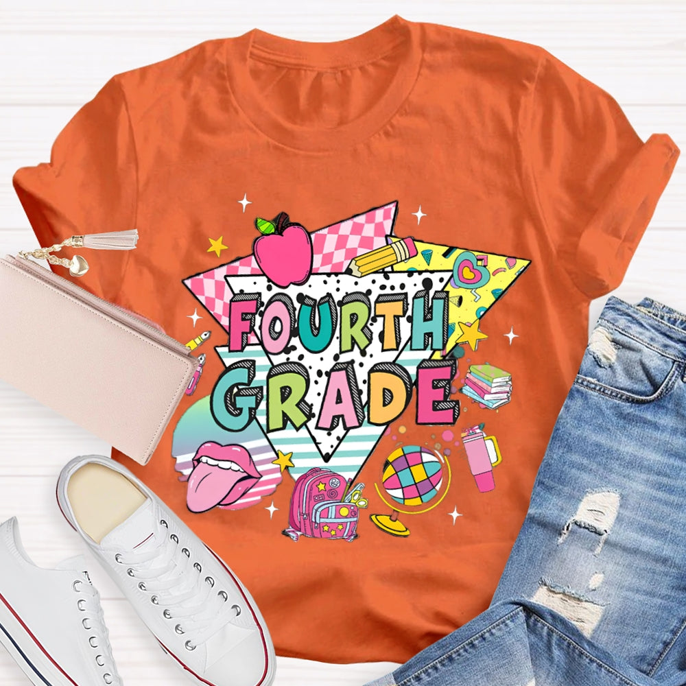 Personalized Grade Kindergarten First Day Of School T-Shirt