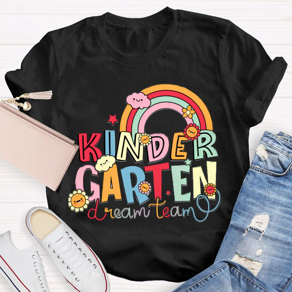 Personalized Grade Kindergarten Dream Team Shirt