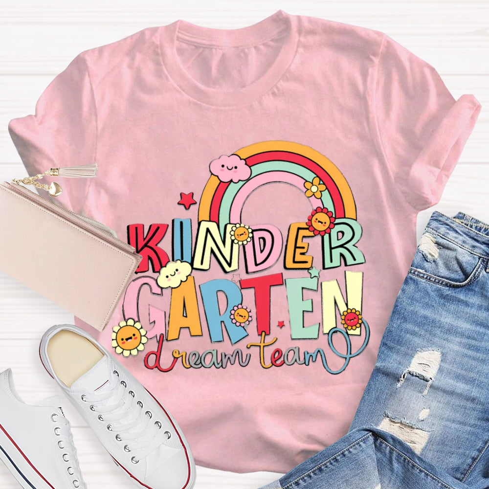 Personalized Grade Kindergarten Dream Team Shirt