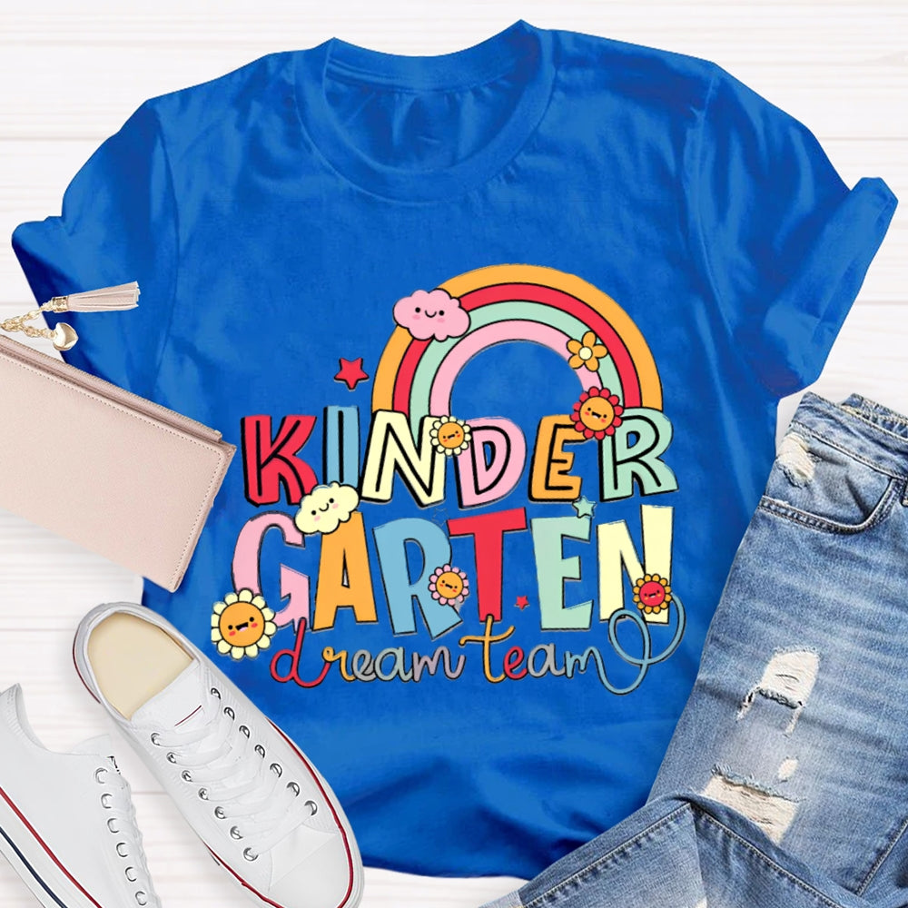 Personalized Grade Kindergarten Dream Team Shirt