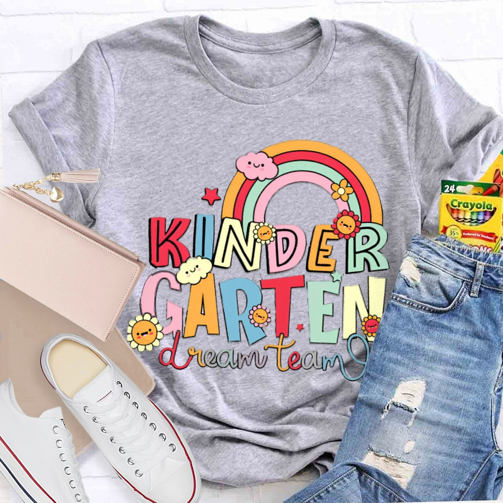 Personalized Grade Kindergarten Dream Team Shirt