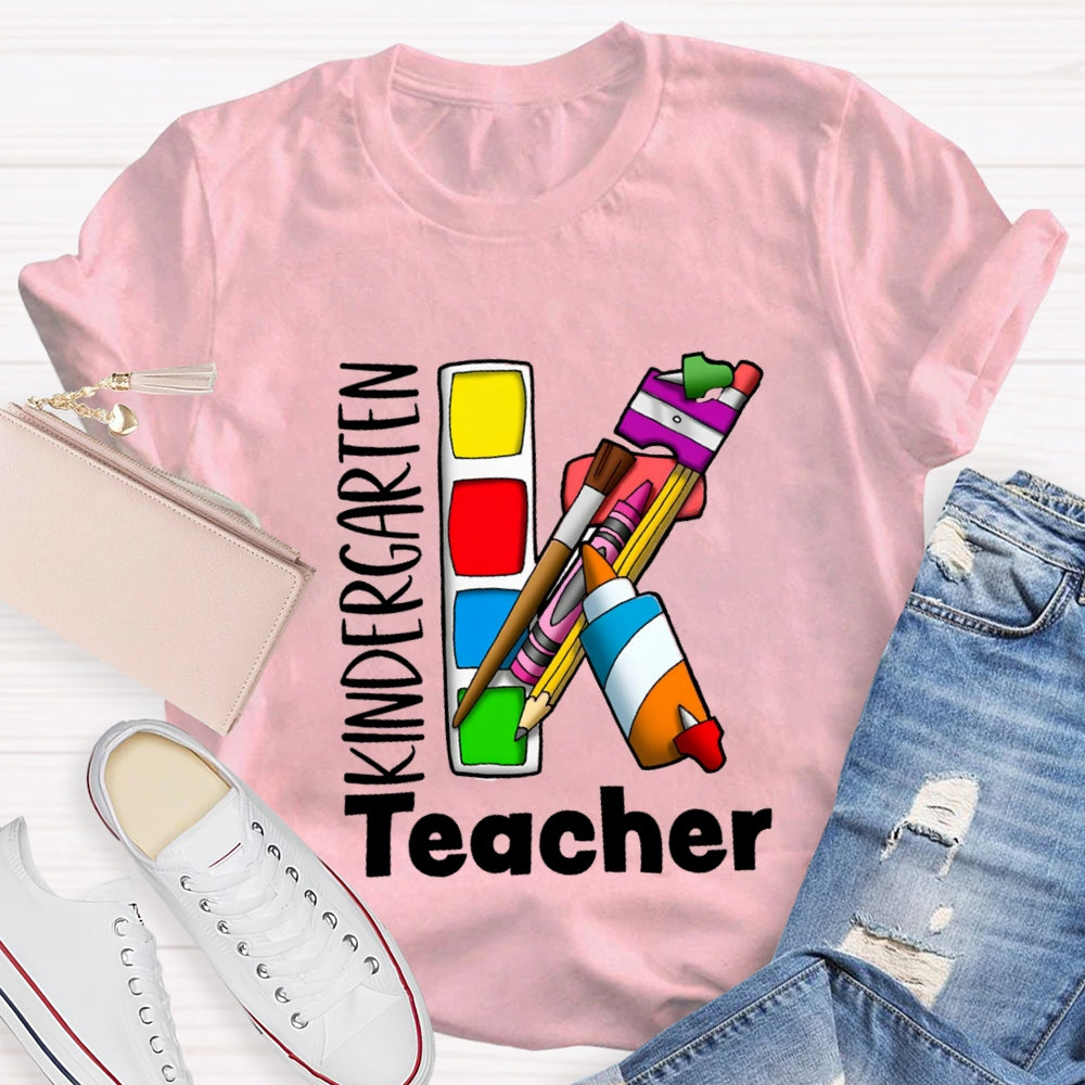 Kindergarten Art Teacher T-shirt