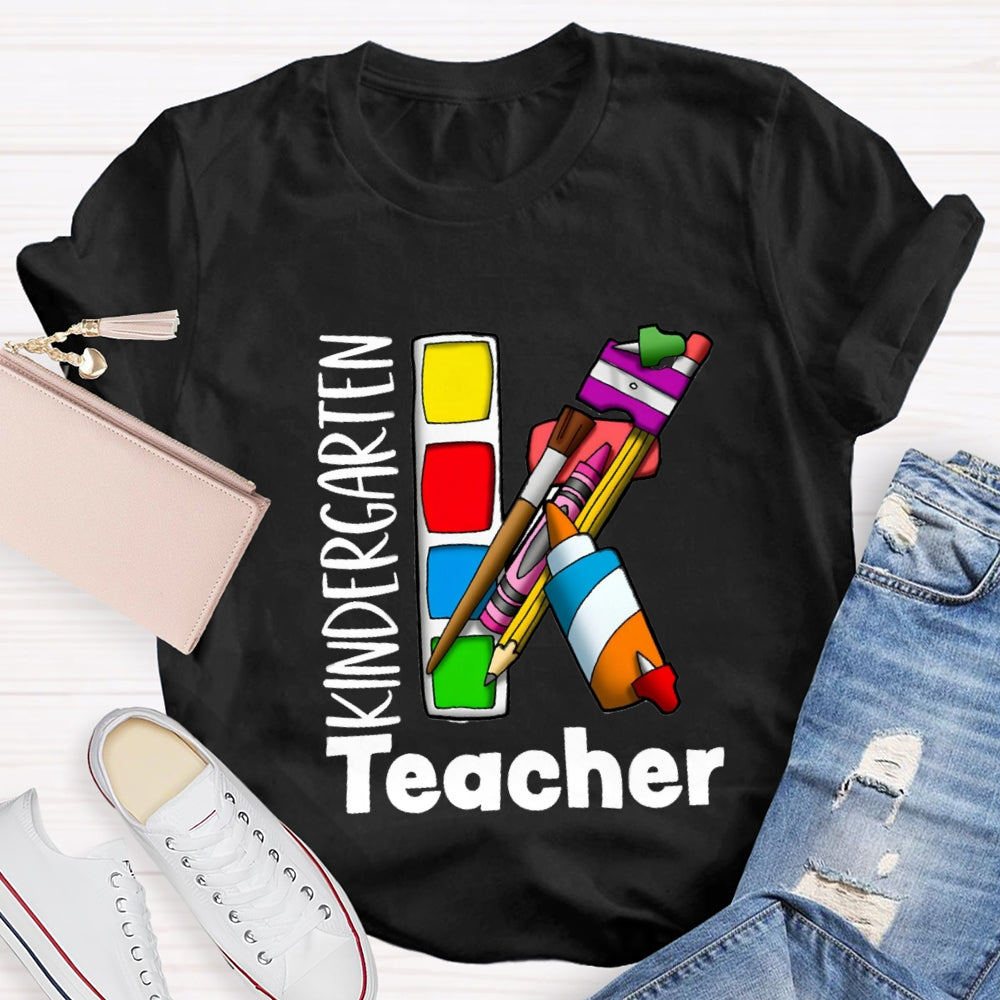 Kindergarten Art Teacher T-shirt