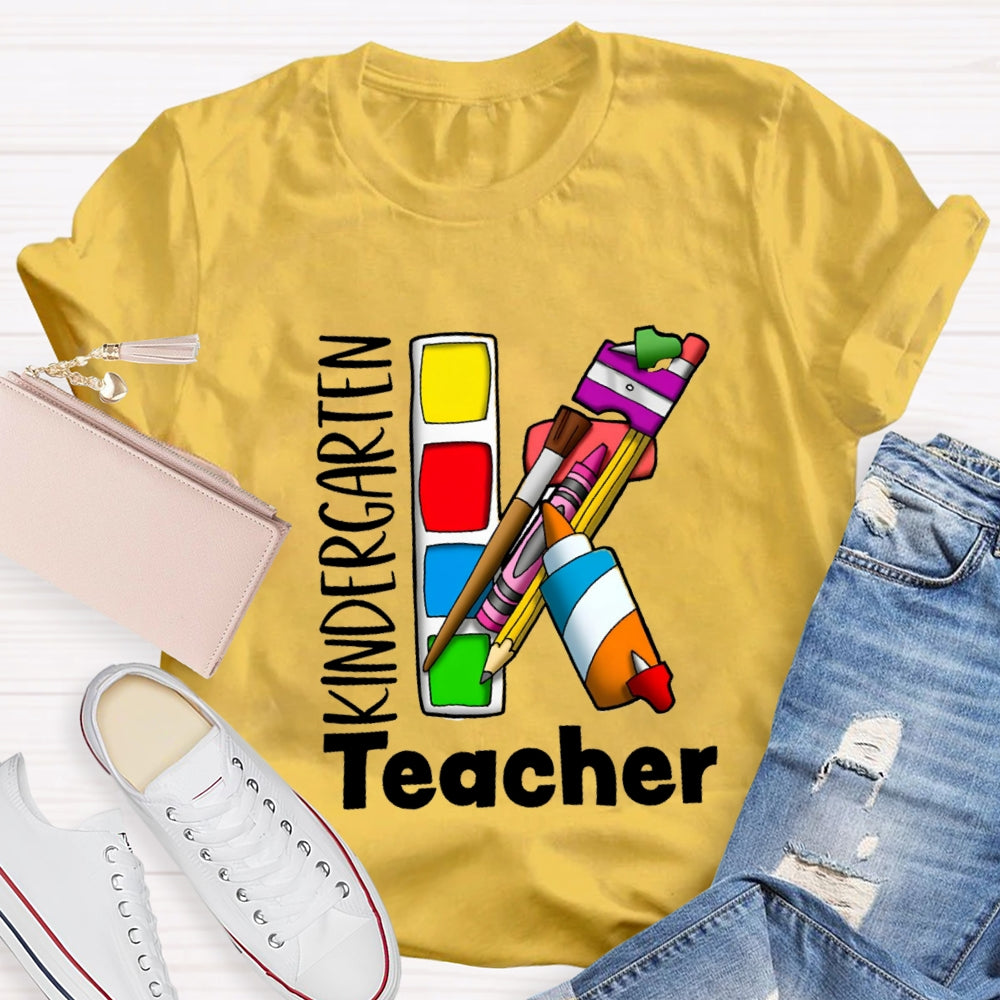 Kindergarten Art Teacher T-shirt