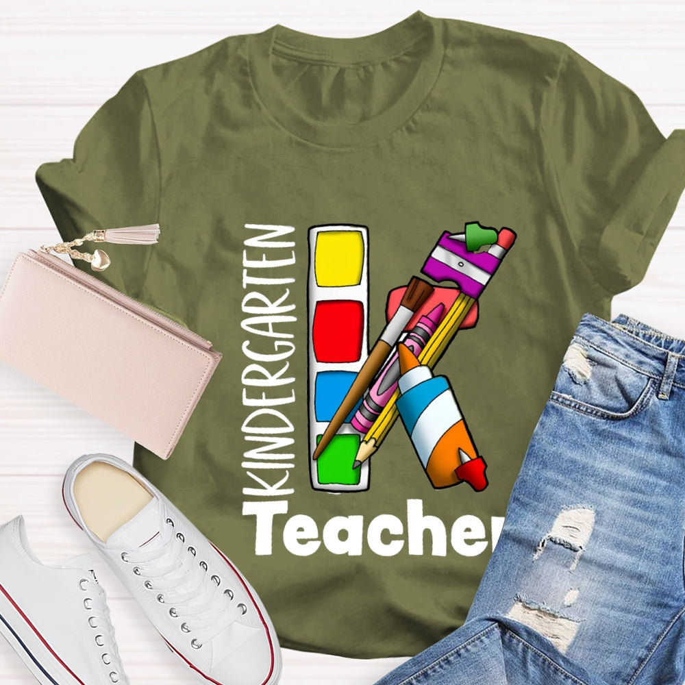 Kindergarten Art Teacher T-shirt