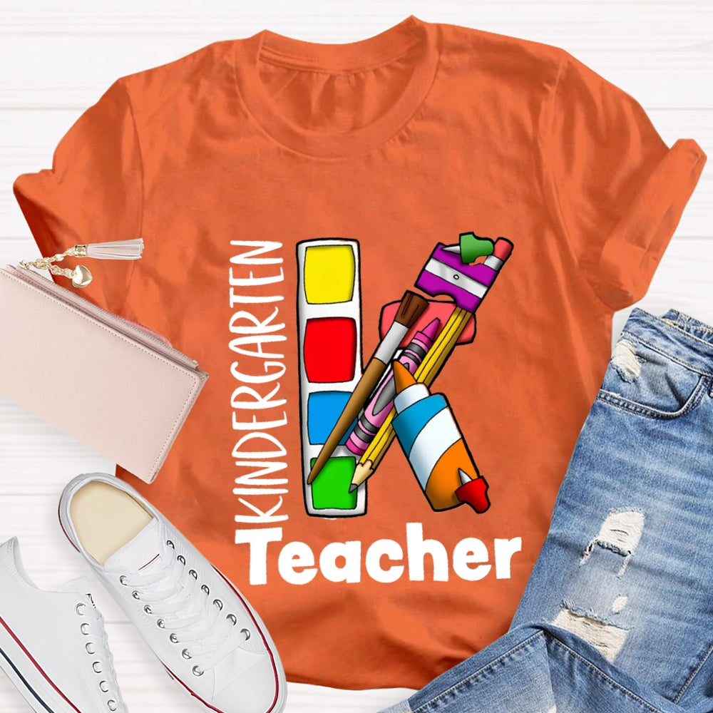 Kindergarten Art Teacher T-shirt