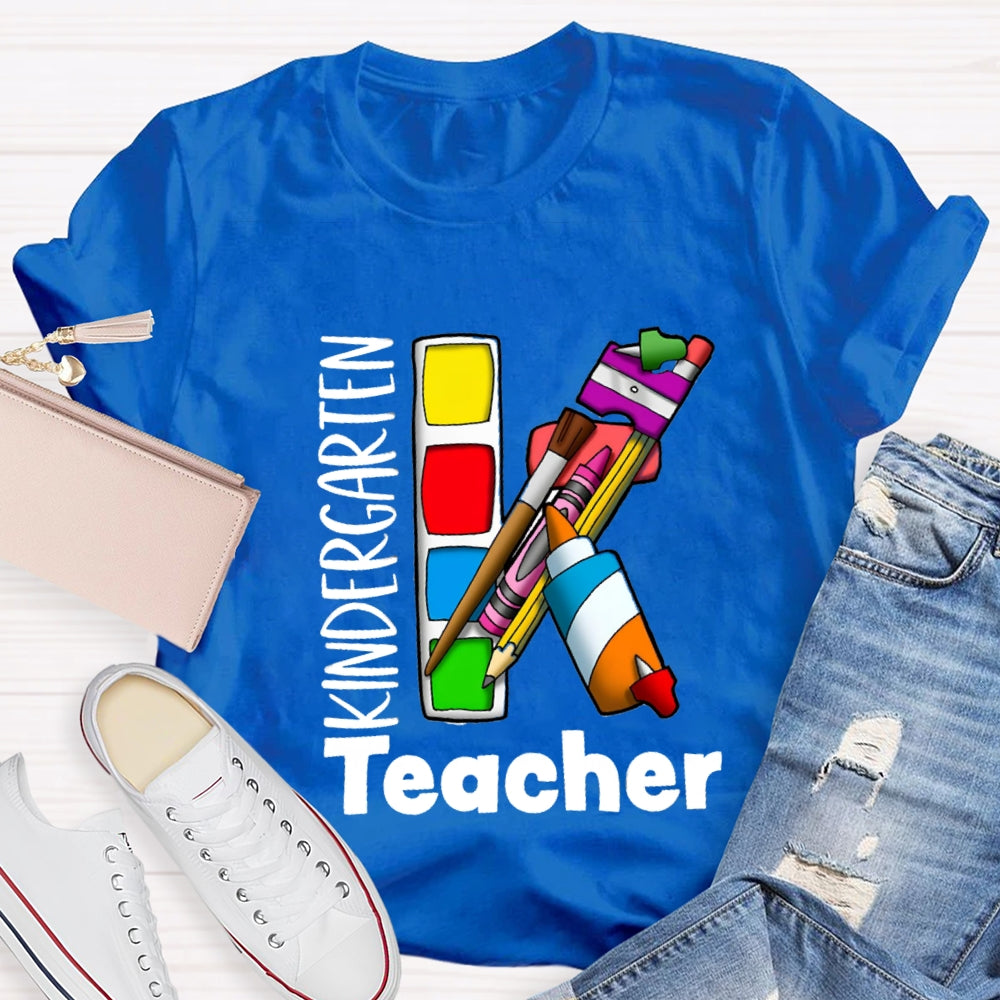 Kindergarten Art Teacher T-shirt