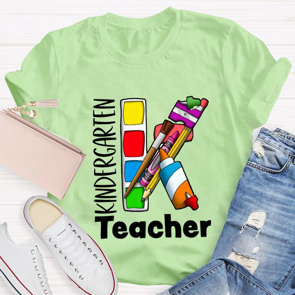 Kindergarten Art Teacher T-shirt