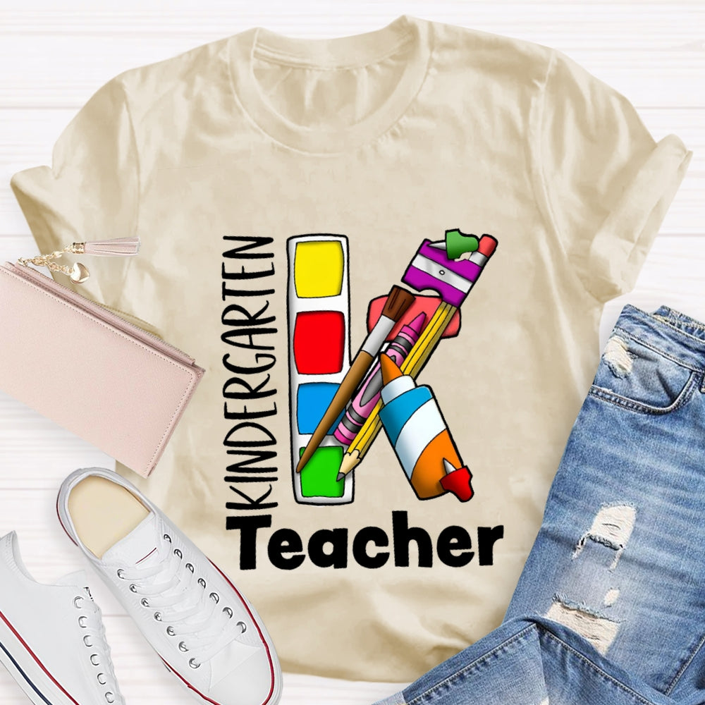 Kindergarten Art Teacher T-shirt