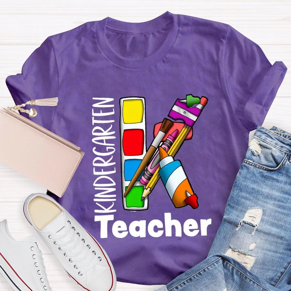 Kindergarten Art Teacher T-shirt