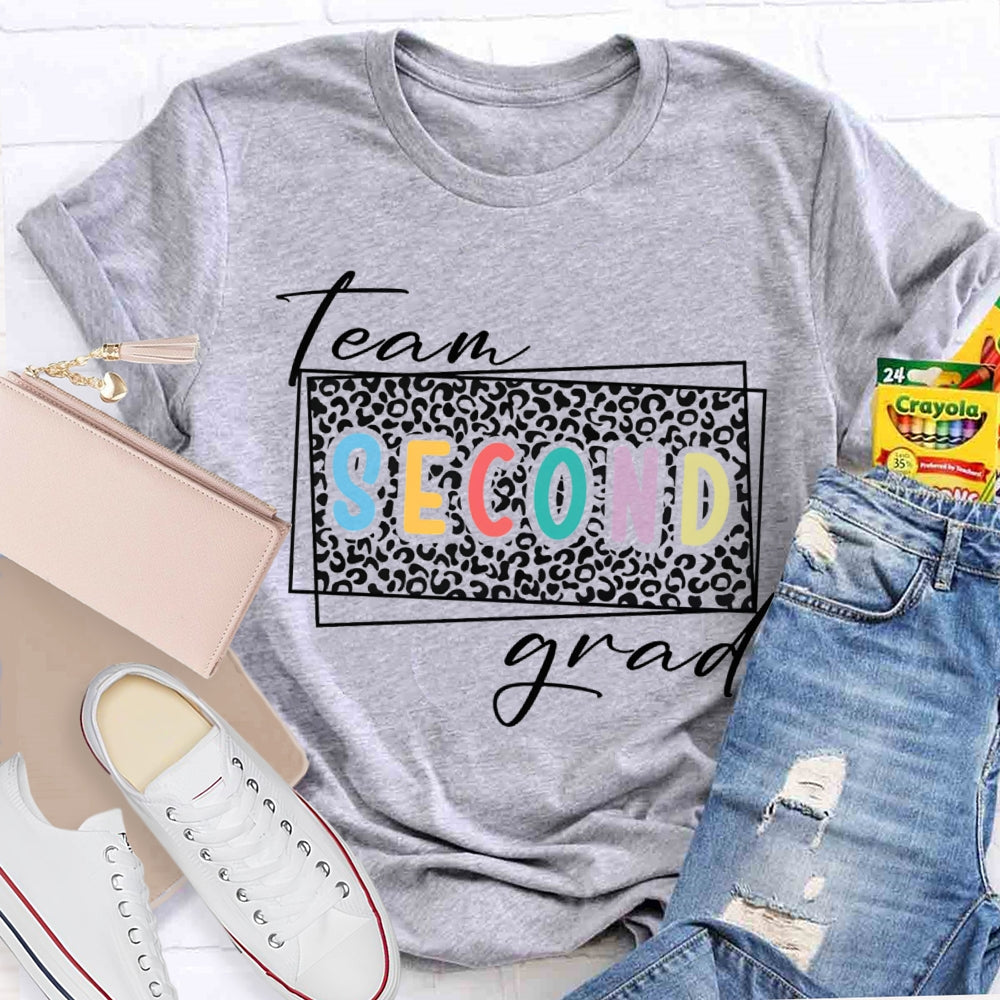 Personalized Grade Team Second Grade Teacher T-shirt