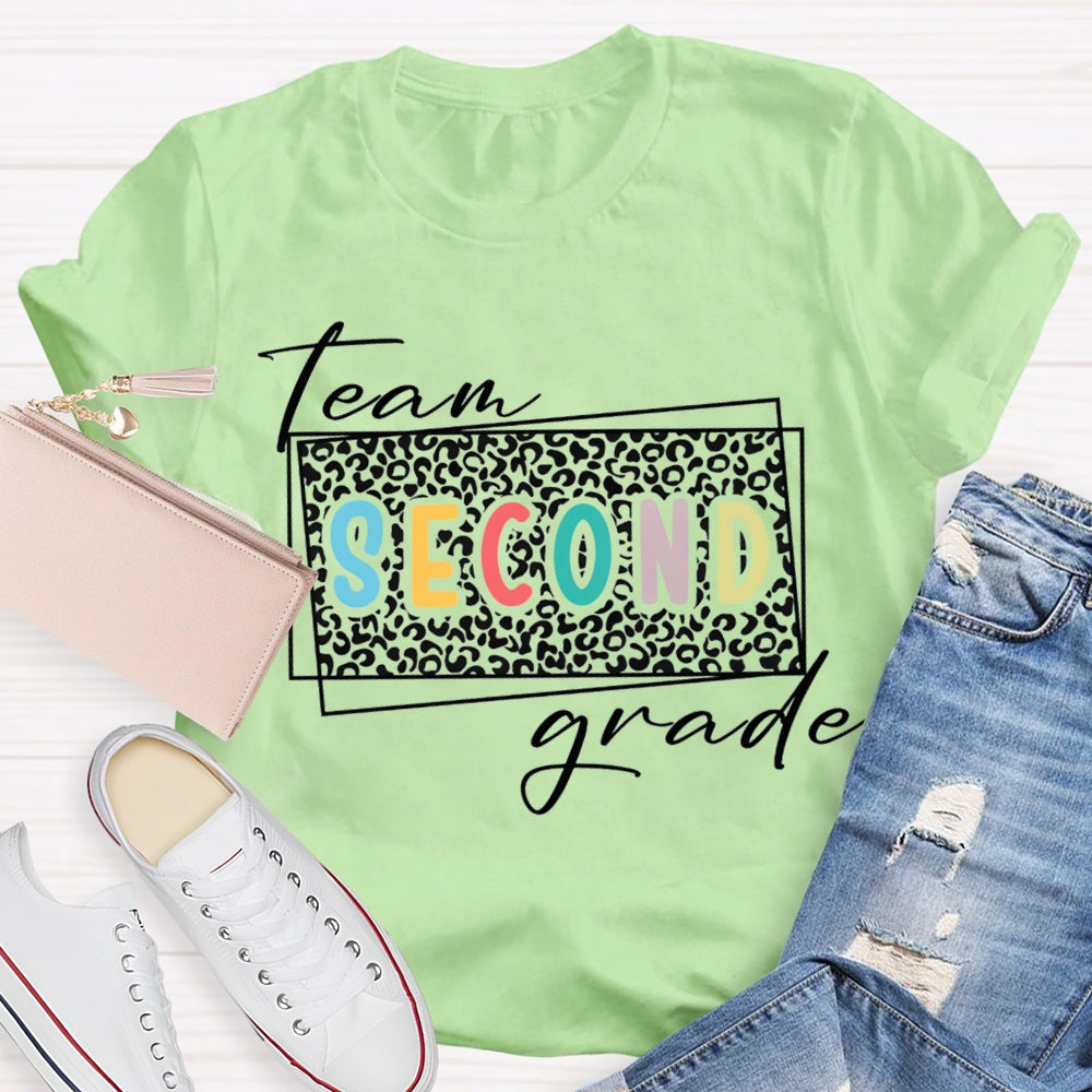 Personalized Grade Team Second Grade Teacher T-shirt