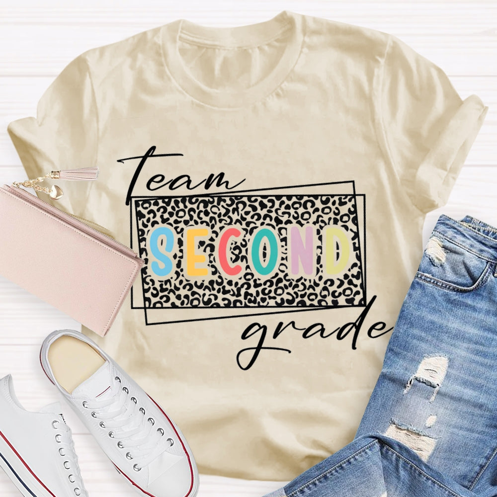 Personalized Grade Team Second Grade Teacher T-shirt