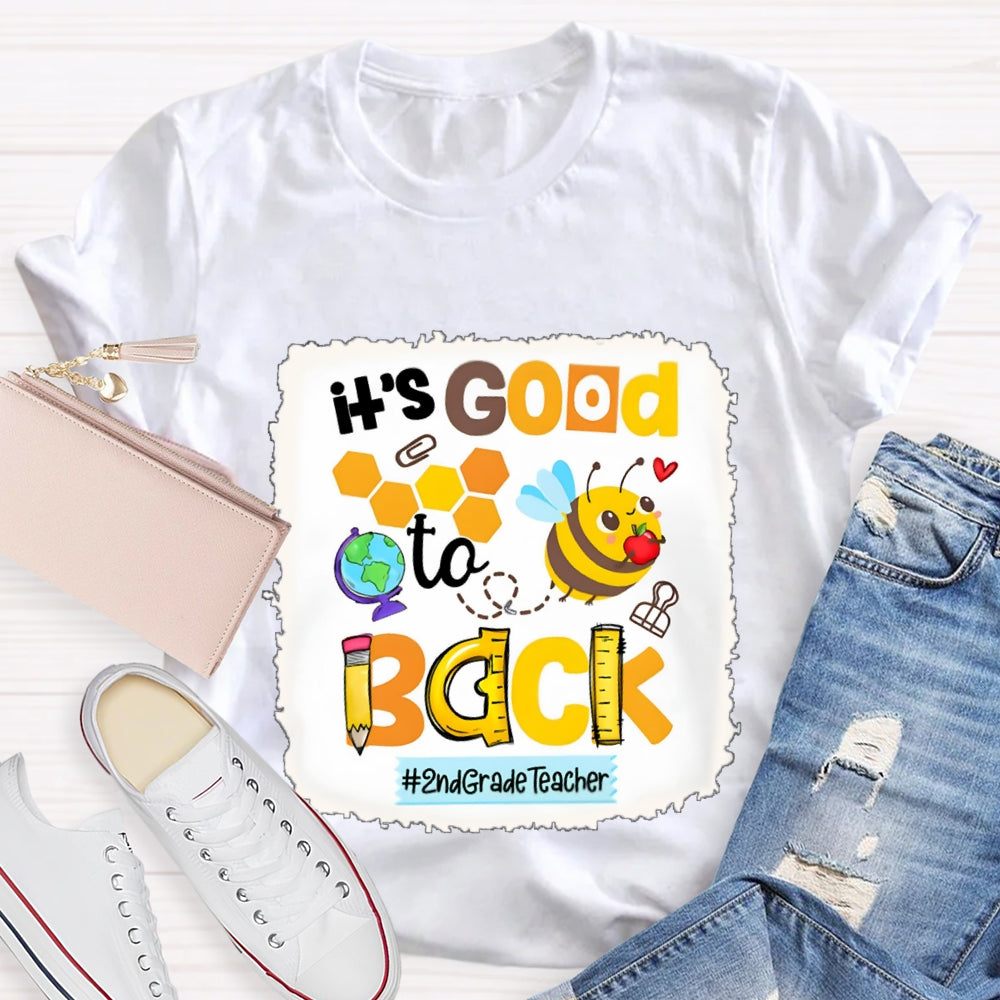 Personalized It's Good To Back 2nd Grade Teacher Shirt