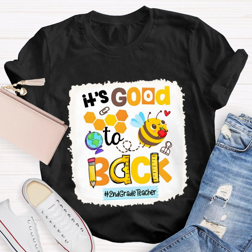 Personalized It's Good To Back 2nd Grade Teacher Shirt