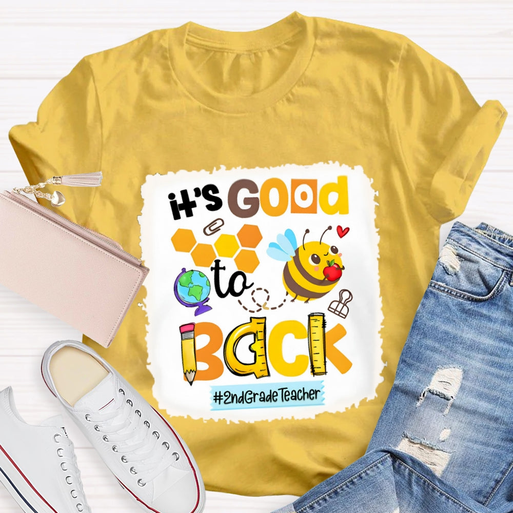Personalized It's Good To Back 2nd Grade Teacher Shirt