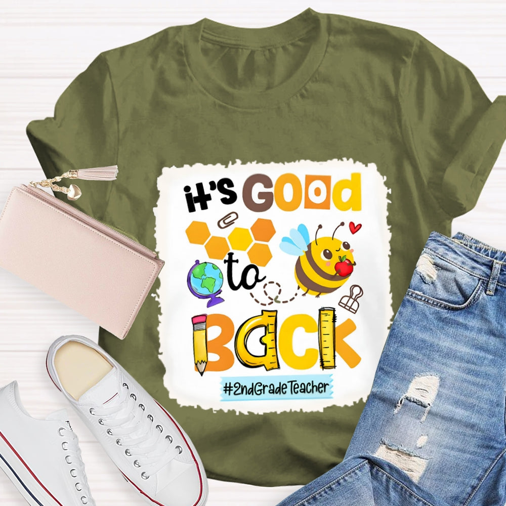 Personalized It's Good To Back 2nd Grade Teacher Shirt