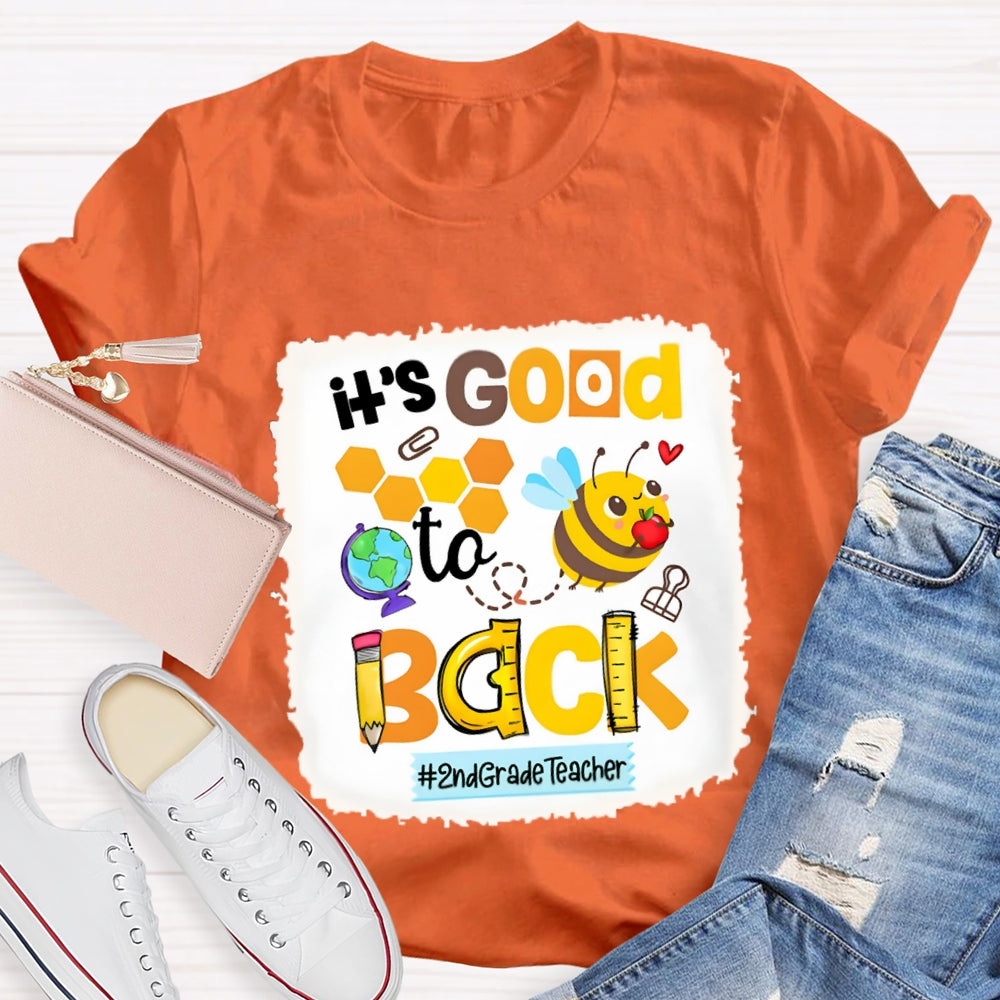 Personalized It's Good To Back 2nd Grade Teacher Shirt