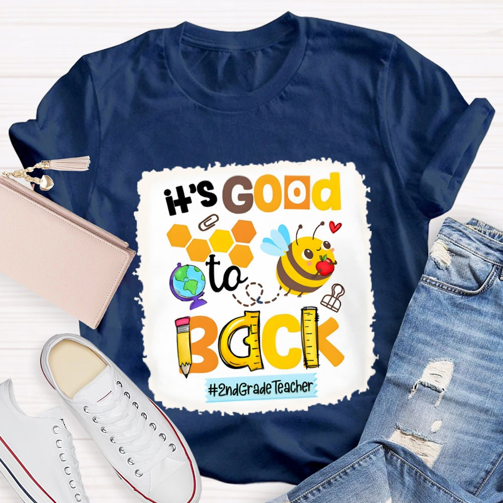 Personalized It's Good To Back 2nd Grade Teacher Shirt