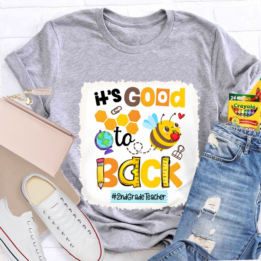 Personalized It's Good To Back 2nd Grade Teacher Shirt