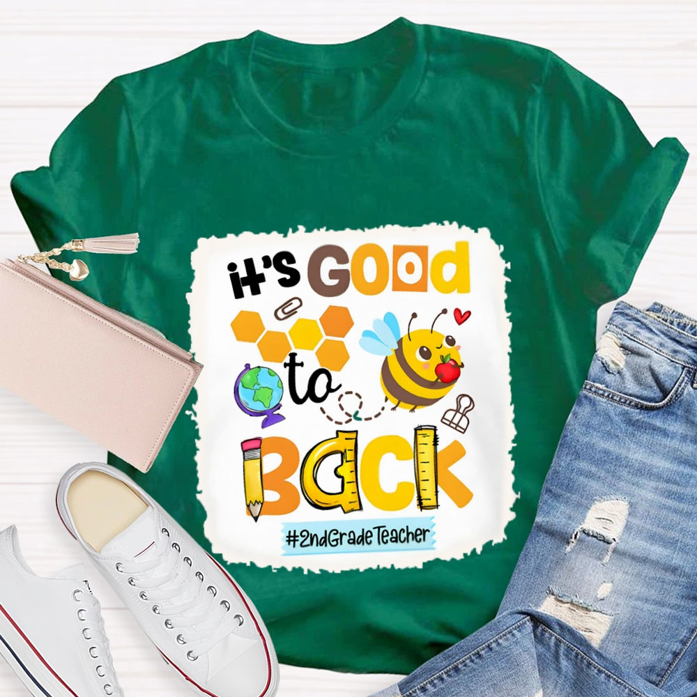 Personalized It's Good To Back 2nd Grade Teacher Shirt