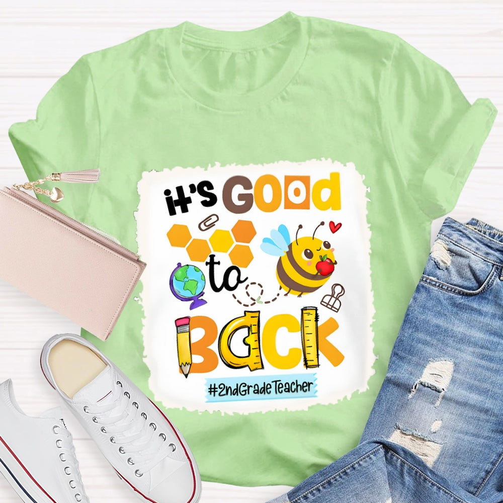 Personalized It's Good To Back 2nd Grade Teacher Shirt